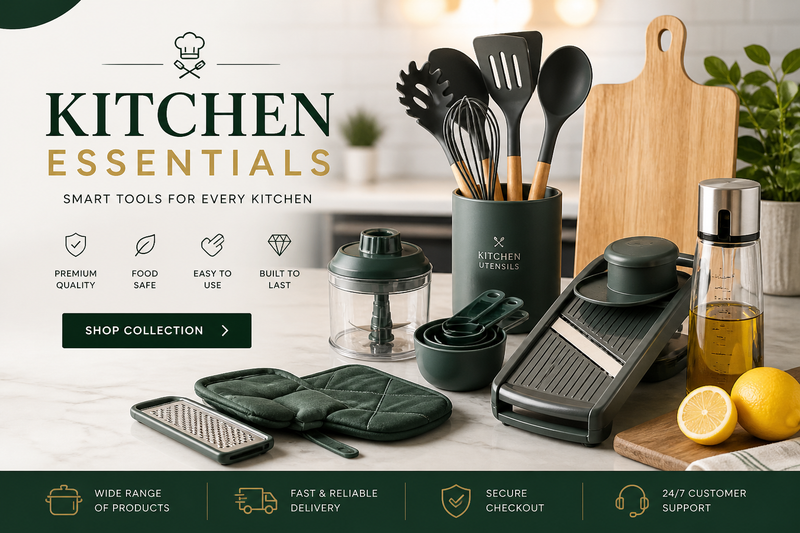 Kitchen Essentials & Smart Cooking Gadgets with premium quality